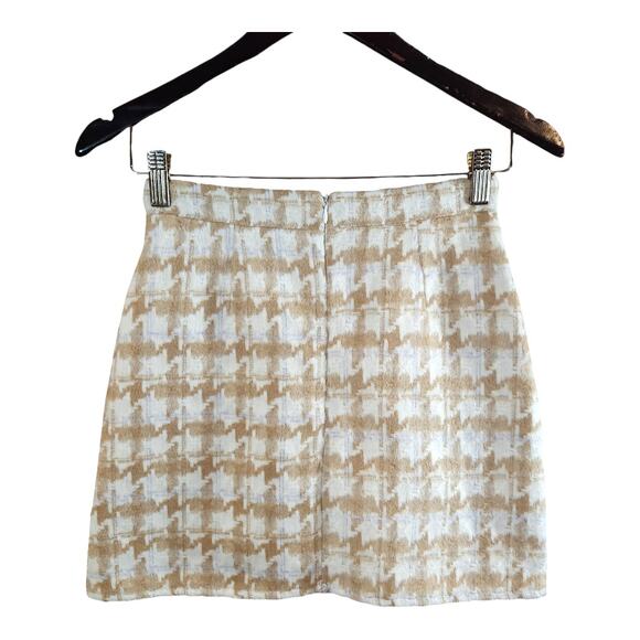 Goodnight Macaroon Houndstooth A-line Mini Skirt Academia Preppy Women's S - Picture 4 of 6